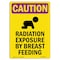 Signmission OSHA CAUTION RADIATION Sign, Radiation Exposure W/ Symbol, 18in X 12in Decal, 18" H, 12" W, Portrait OS-CR-D-1218-V-10259 - alternate 1